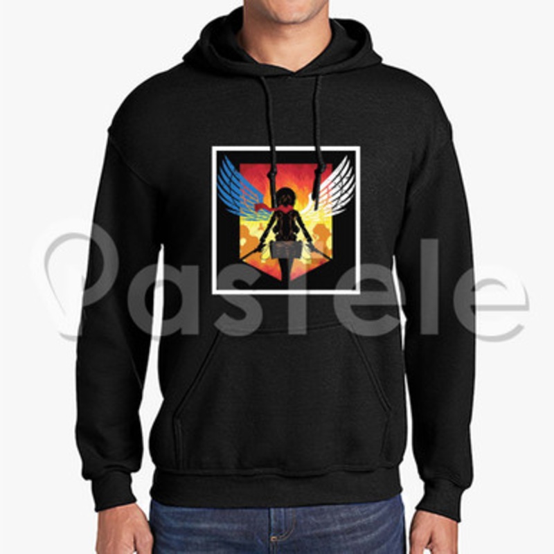 Shingeki No Kyojin Attack on Titan Custom Unisex Hooded Sweatshirt Crew Hoodies Hoodie Cotton Polyes