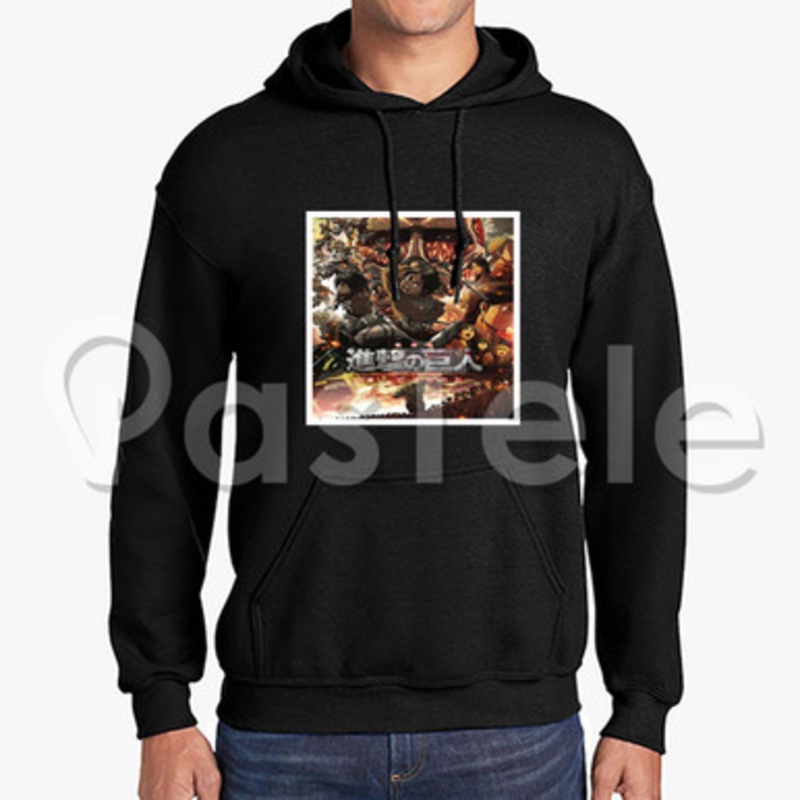 Shingeki no Kyojin Season 2 Custom Unisex Hooded Sweatshirt Crew Hoodies Hoodie Cotton Polyester