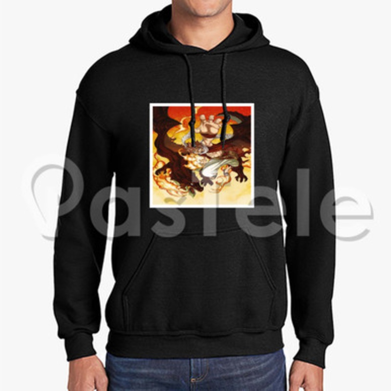 Natsu Dragneel and Igneel Fairy Tail Custom Unisex Hooded Sweatshirt Crew Hoodies Hoodie Cotton Poly