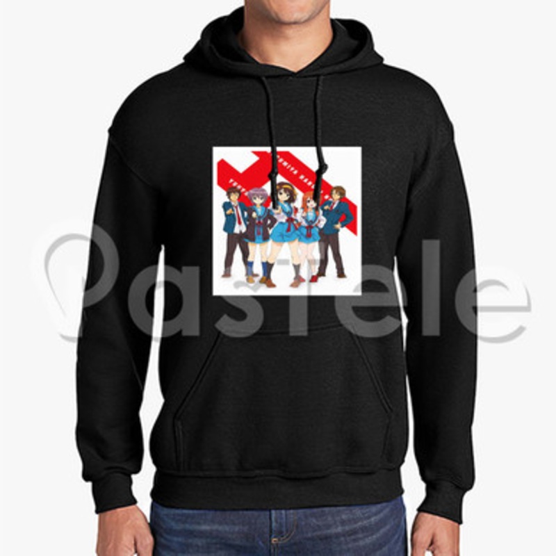 The Melancholy of Haruhi Suzumiya Custom Unisex Hooded Sweatshirt Crew Hoodies Hoodie Cotton Polyest