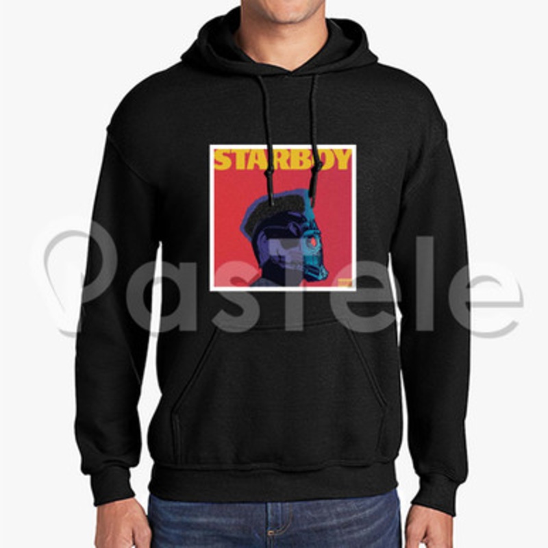 The Weeknd Starboy Custom Unisex Hooded Sweatshirt Crew Hoodies Hoodie Cotton Polyester