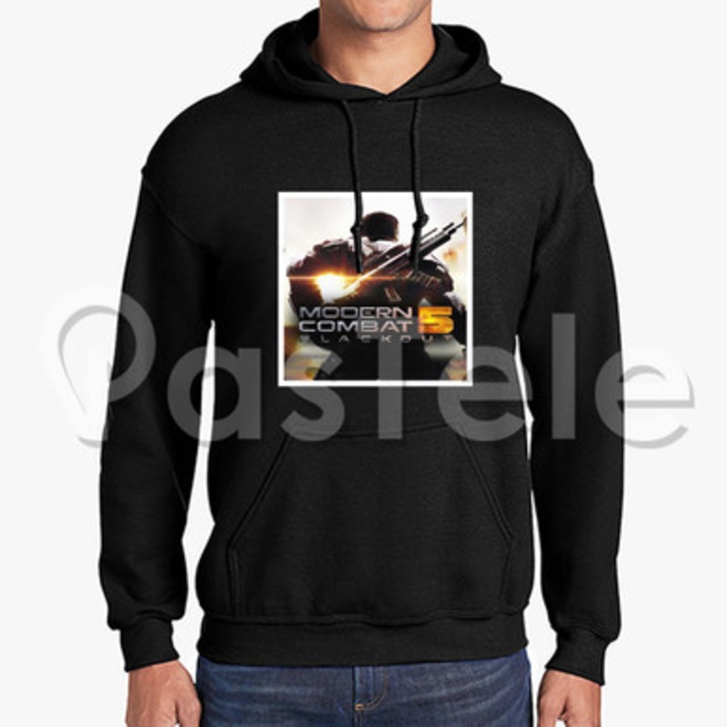 Modern Combat 5 Blackout Custom Unisex Hooded Sweatshirt Crew Hoodies Hoodie Cotton Polyester