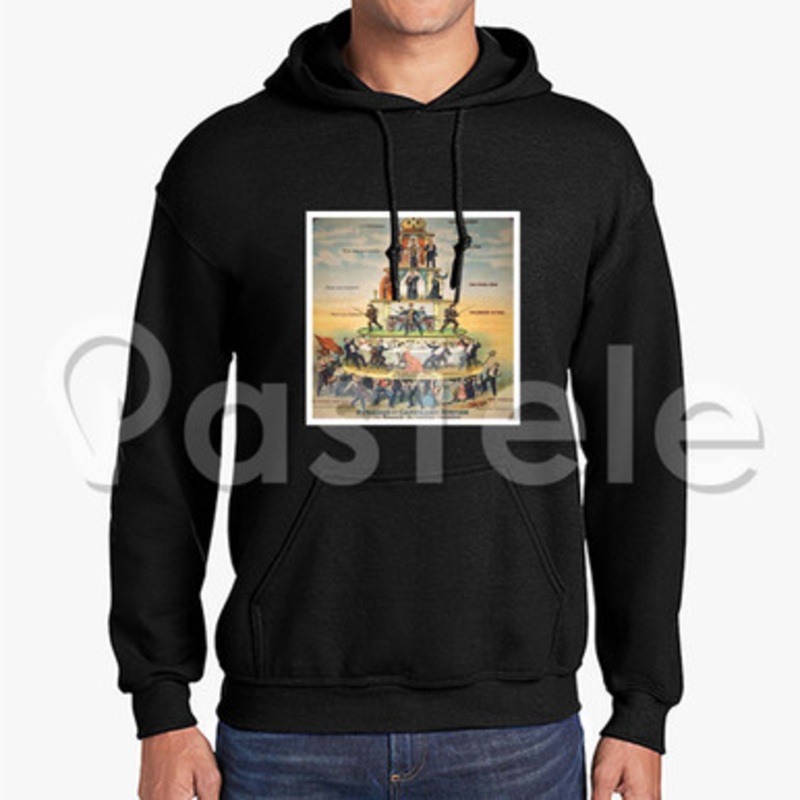 Pyramid of Capitalist Systems Custom Unisex Hooded Sweatshirt Crew Hoodies Hoodie Cotton Polyester
