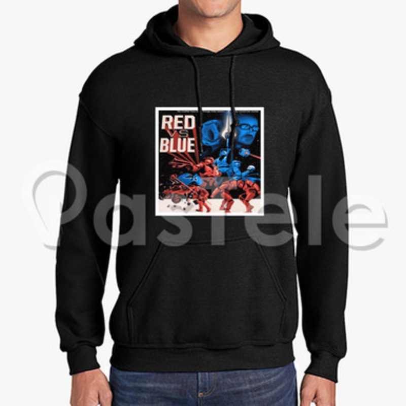 Red vs Blue Halo Custom Unisex Hooded Sweatshirt Crew Hoodies Hoodie Cotton Polyester