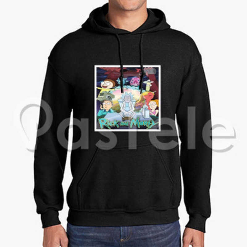 Rick and Morty Custom Unisex Hooded Sweatshirt Crew Hoodies Hoodie Cotton Polyester