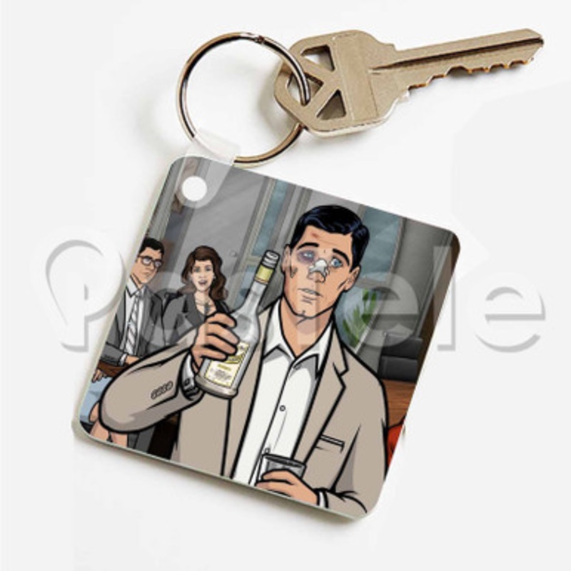 Archer Custom Personalized Art Keychain Key Ring Jewelry Necklaces Pendant Two Sides
