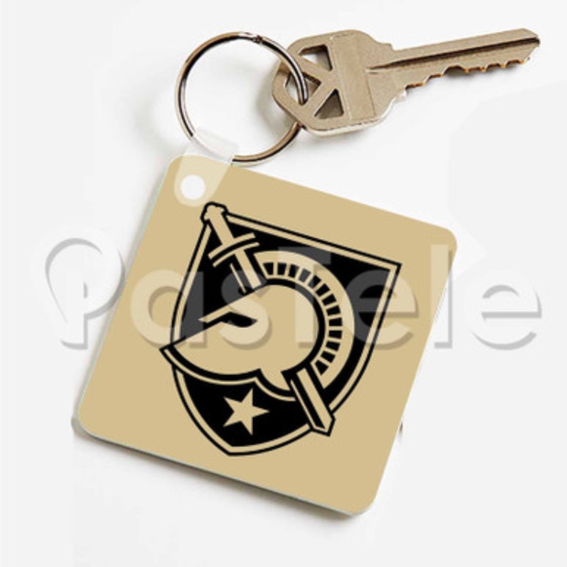 Army Black Knights Custom Personalized Art Keychain Key Ring Jewelry Necklaces Pendant Two Sides