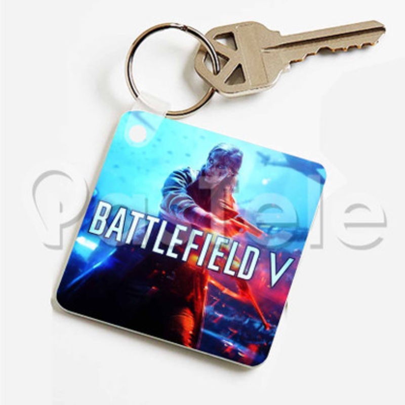 Battlefield V Custom Personalized Art Keychain Key Ring Jewelry Necklaces Pendant Two Sides