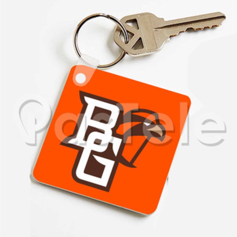 Bowling Green Falcons Custom Personalized Art Keychain Key Ring Jewelry Necklaces Pendant Two Sides