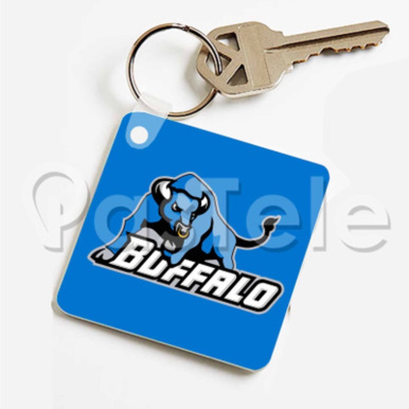Buy Buffalo Bulls Custom Personalized Art Keychain Key Ring Jewelry Necklaces Pendant Two Sides