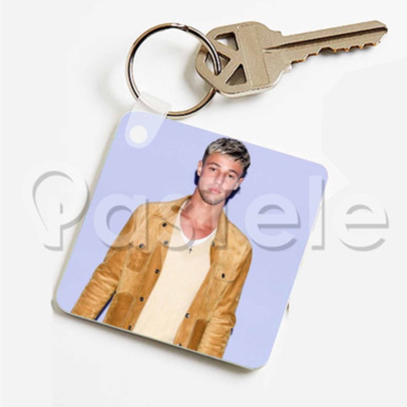 Cameron Dallas Custom Personalized Art Keychain Key Ring Jewelry Necklaces Pendant Two Sides