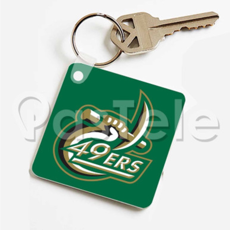 Charlotte 49ers Custom Personalized Art Keychain Key Ring Jewelry Necklaces Pendant Two Sides