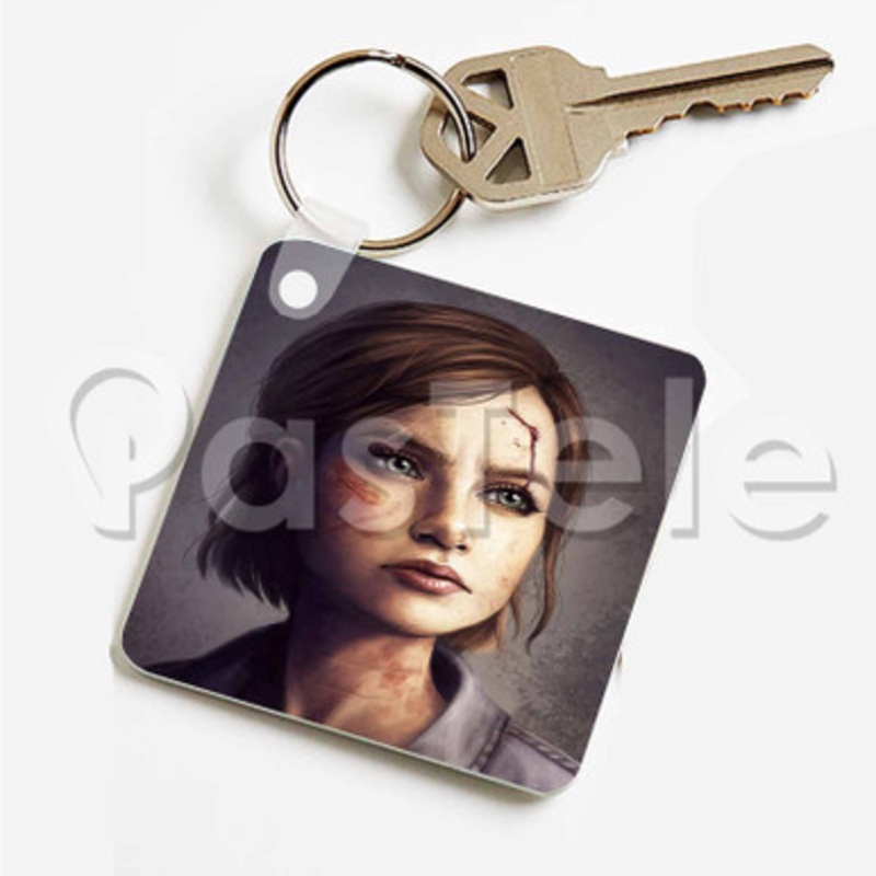 Ellie The Last of Us Part II Custom Personalized Art Keychain Key Ring Jewelry Necklaces Pendant Two Sides