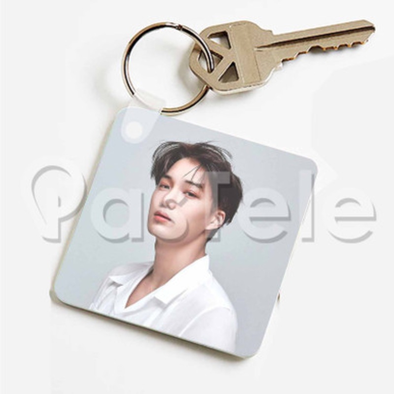 Exo Kai Custom Personalized Art Keychain Key Ring Jewelry Necklaces Pendant Two Sides