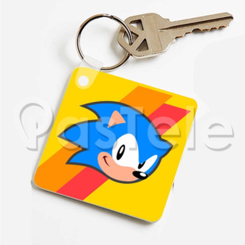 hedgehog Custom Personalized Art Keychain Key Ring Jewelry Necklaces Pendant Two Sides