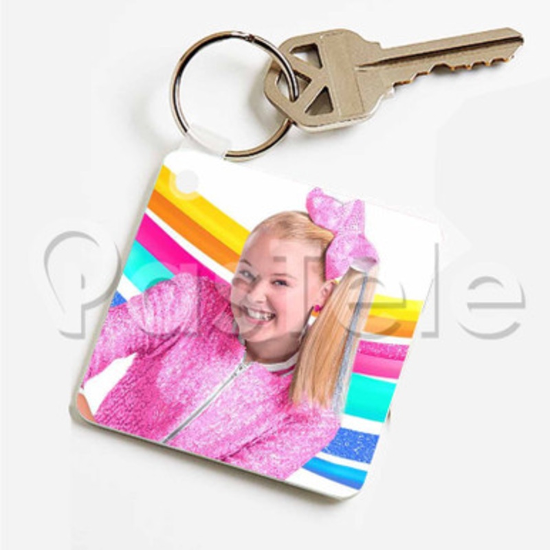jojo siwa Custom Personalized Art Keychain Key Ring Jewelry Necklaces Pendant Two Sides