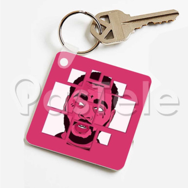 Kevin Gates Custom Personalized Art Keychain Key Ring Jewelry Necklaces Pendant Two Sides