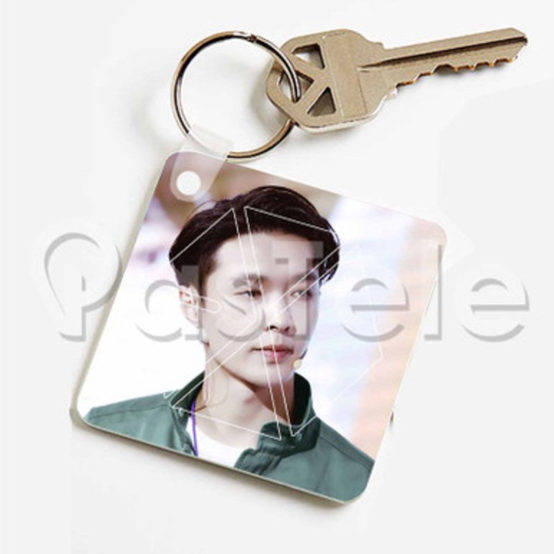 Lay EXO Custom Personalized Art Keychain Key Ring Jewelry Necklaces Pendant Two Sides