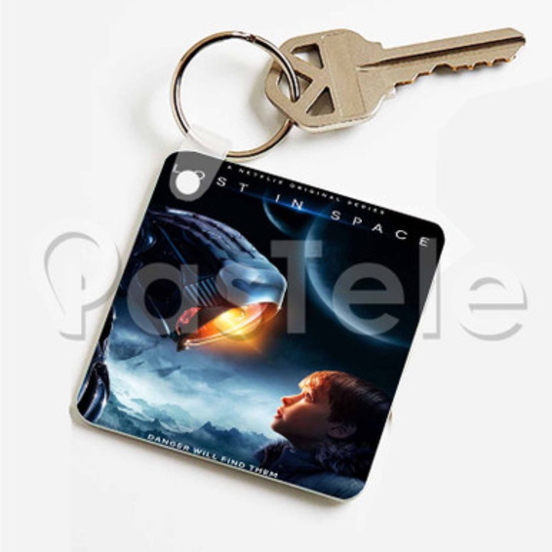 Lost in Space Season 2 Custom Art Keychain Key Ring Jewelry Necklaces Pendant Two Sides
