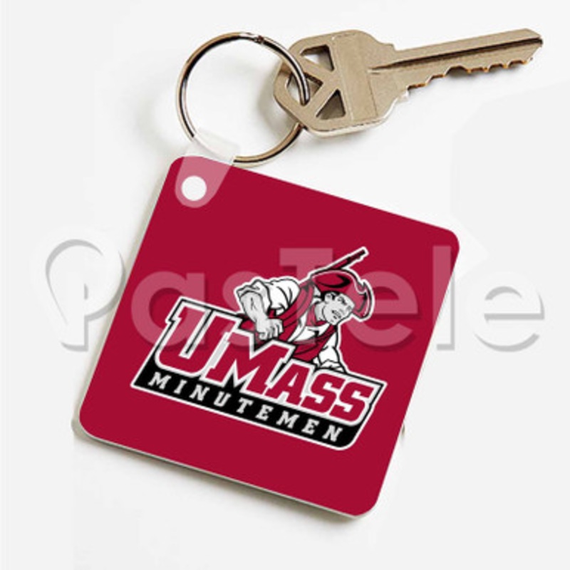 Massachusetts Minutemen Custom Personalized Art Keychain Key Ring Jewelry Necklaces Pendant Two Sides