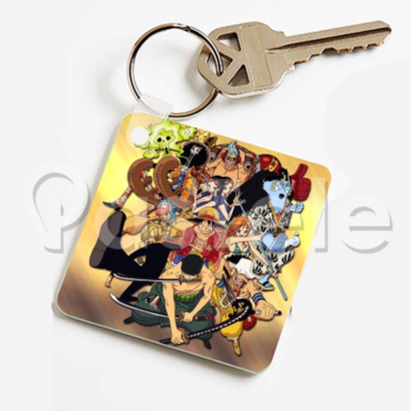 one piece Custom Art Keychain Key Ring Jewelry Necklaces Pendant Two Sides