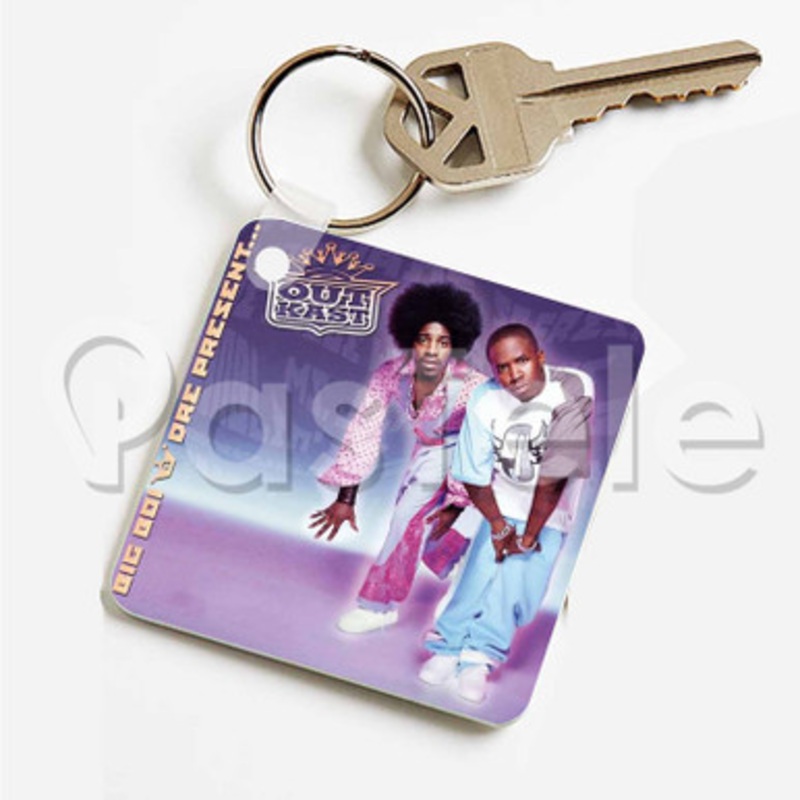 OutKast Custom Art Keychain Key Ring Jewelry Necklaces Pendant Two Sides