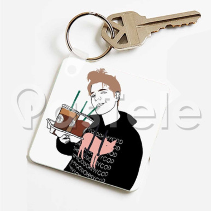 Shane Dawson Custom Personalized Art Keychain Key Ring Jewelry Necklaces Pendant Two Sides