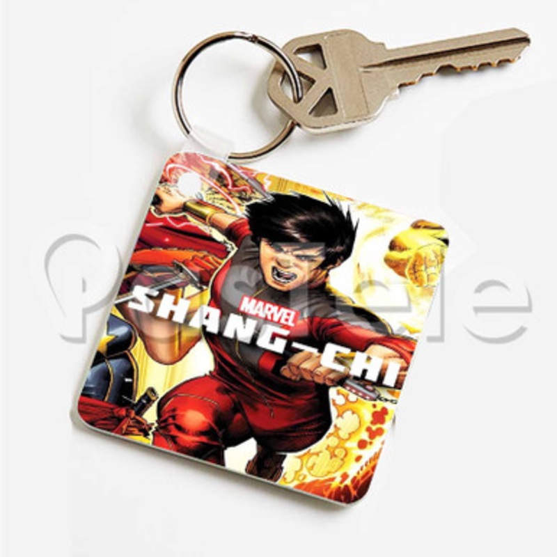 Shang Chi Marvel Custom Art Keychain Key Ring Jewelry Necklaces Pendant Two Sides