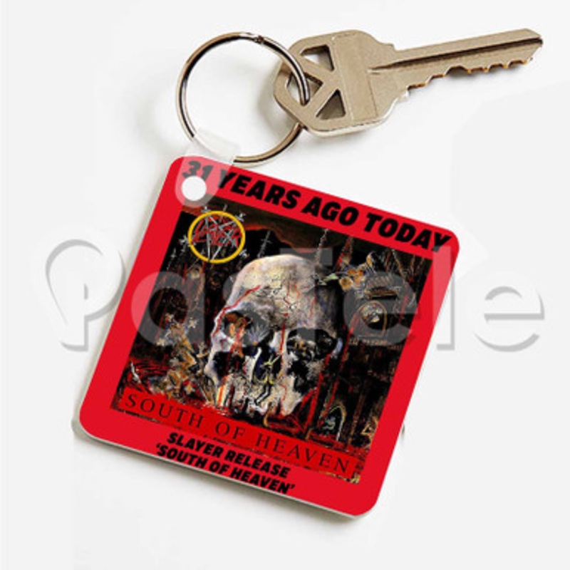 Slayer south of haven Custom Art Keychain Key Ring Jewelry Necklaces Pendant Two Sides