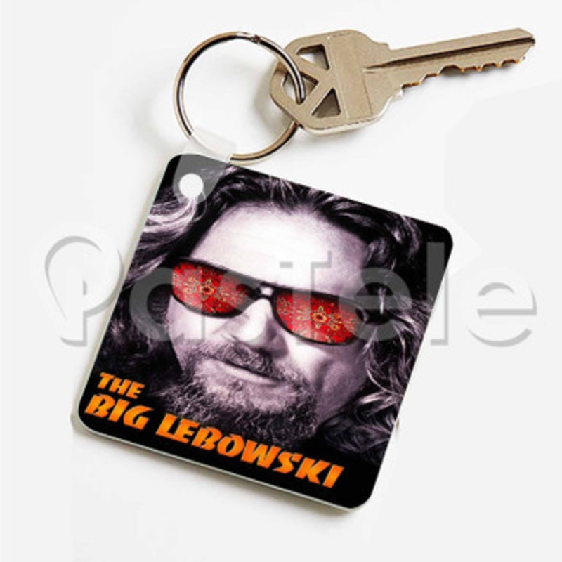 The Big Lebowski Custom Art Keychain Key Ring Jewelry Necklaces Pendant Two Sides