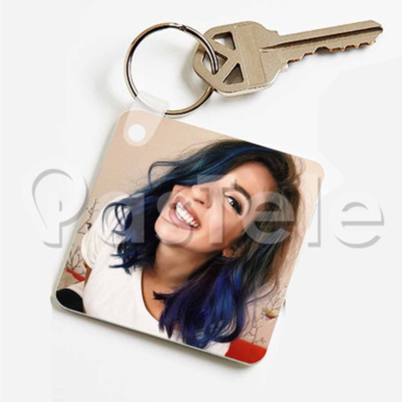 the gabbie show Custom Personalized Art Keychain Key Ring Jewelry Necklaces Pendant Two Sides