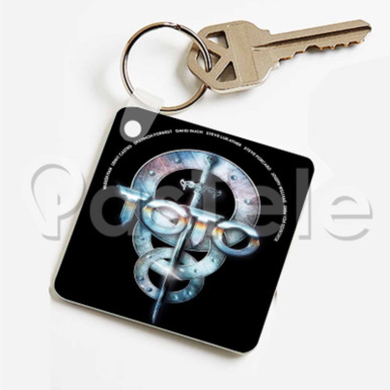 Toto Band Custom Personalized Art Keychain Key Ring Jewelry Necklaces Pendant Two Sides