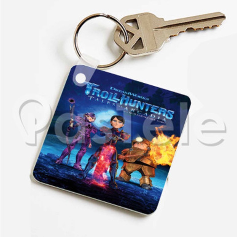 Trollhunters Custom Art Keychain Key Ring Jewelry Necklaces Pendant Two Sides