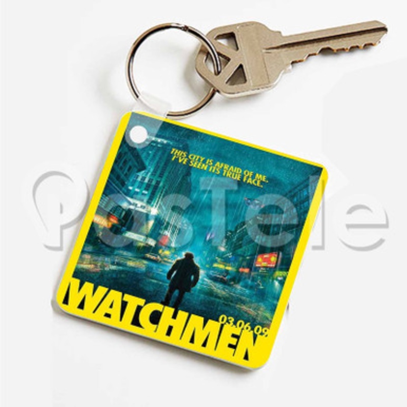 Watchmen Custom Art Keychain Key Ring Jewelry Necklaces Pendant Two Sides
