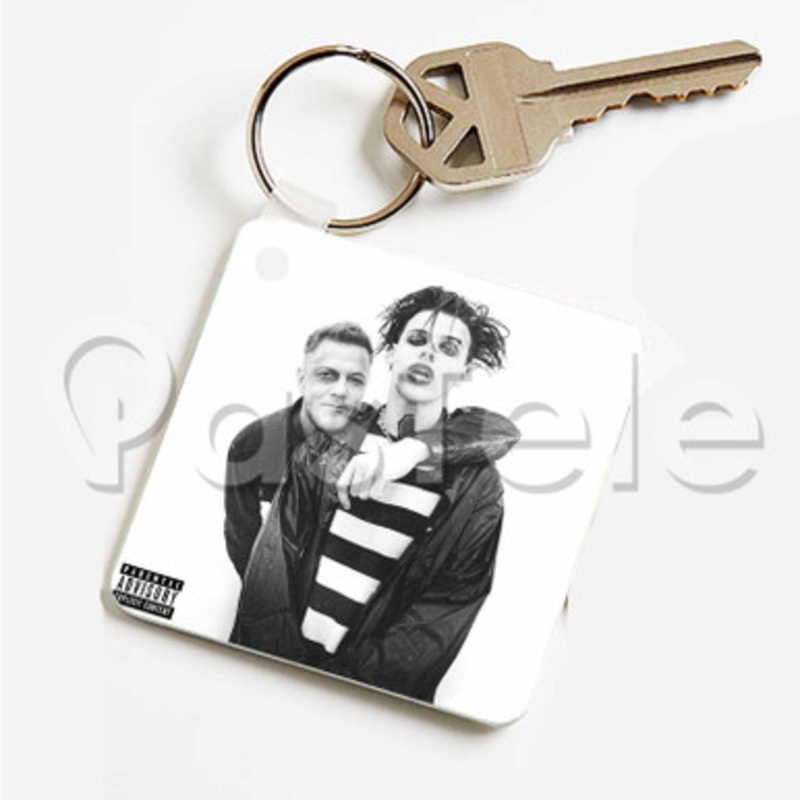 YUNGBLUD original me Custom Art Keychain Key Ring Jewelry Necklaces Pendant Two Sides
