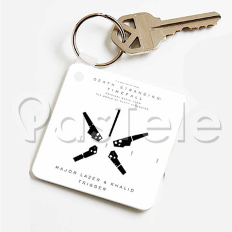 Khalid DEATH STRANDING Timefall Custom Art Keychain Key Ring Jewelry Necklaces Pendant Two Sides