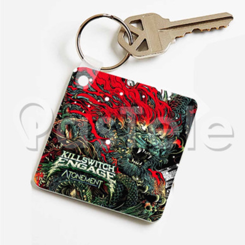 KILLSWITCH ENGAGE ATONEMENT Custom Art Keychain Key Ring Jewelry Necklaces Pendant Two Sides