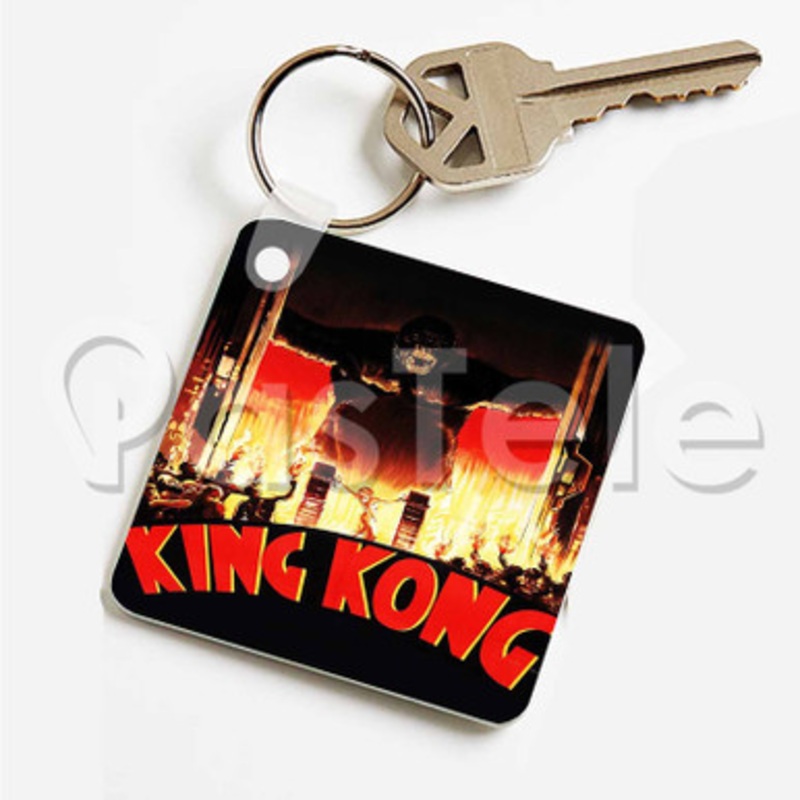 King Kong 1933 Custom Art Keychain Key Ring Jewelry Necklaces Pendant Two Sides