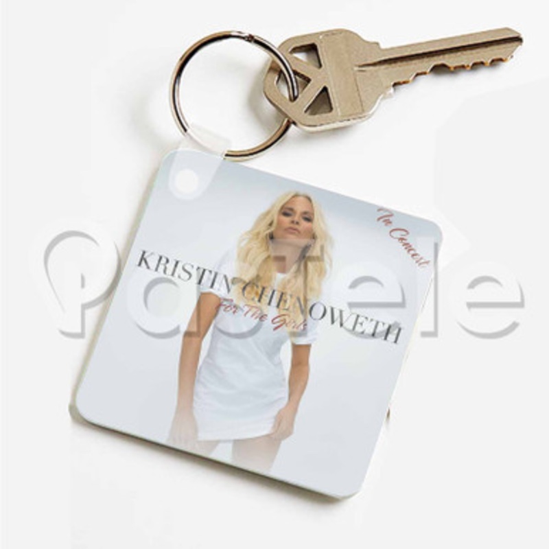 Kristin Chenoweth For The Girls Custom Art Keychain Key Ring Jewelry Necklaces Pendant Two Sides