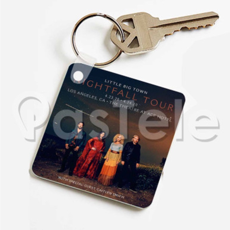 Little Big Town Nightfall Custom Art Keychain Key Ring Jewelry Necklaces Pendant Two Sides