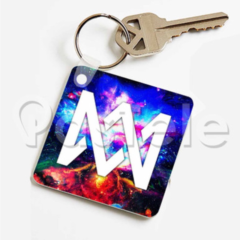 marcus and martinus galaxy Custom Art Keychain Key Ring Jewelry Necklaces Pendant Two Sides