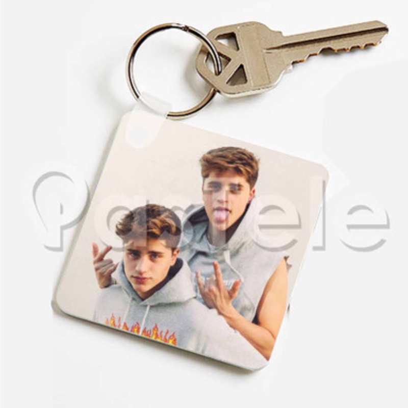 martinez twins 2 Custom Art Keychain Key Ring Jewelry Necklaces Pendant Two Sides