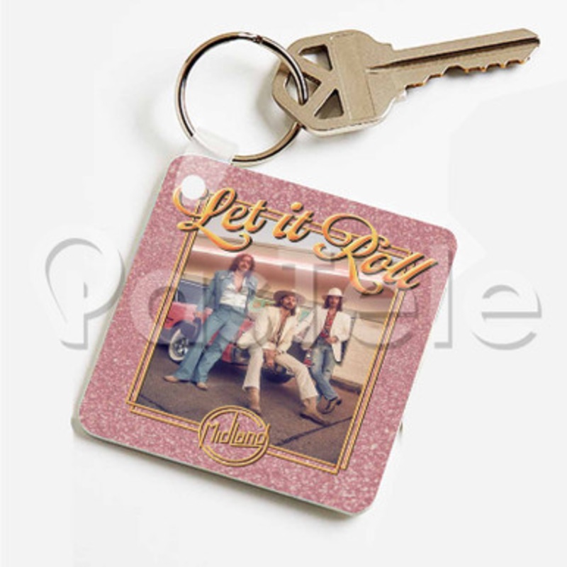 Midland Let It Roll Custom Art Keychain Key Ring Jewelry Necklaces Pendant Two Sides