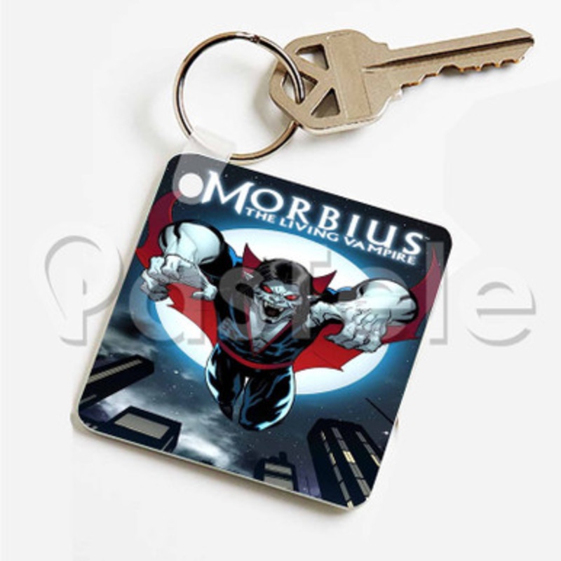 Morbius The Living Vampire Custom Art Keychain Key Ring Jewelry Necklaces Pendant Two Sides