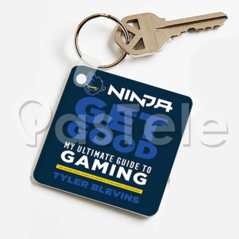 Ninja Get Good My Ultimate Guide to Gaming Custom Art Keychain Key Ring Jewelry Necklaces Pendant Two Sides