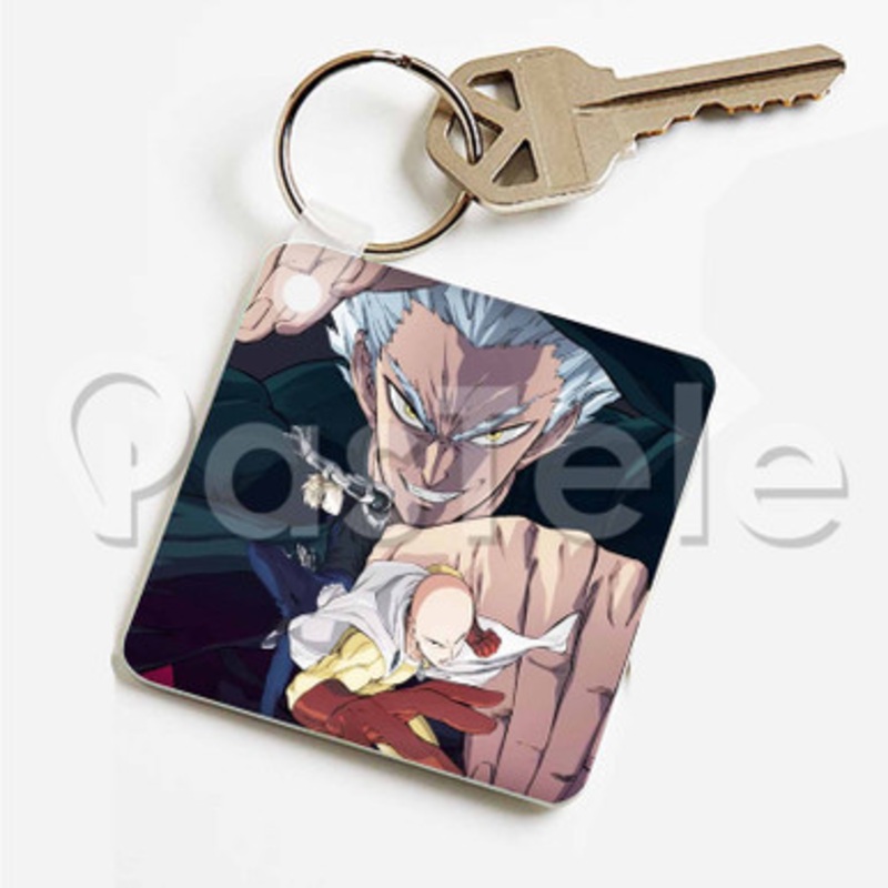 One Punch Man Season 2 Custom Art Keychain Key Ring Jewelry Necklaces Pendant Two Sides