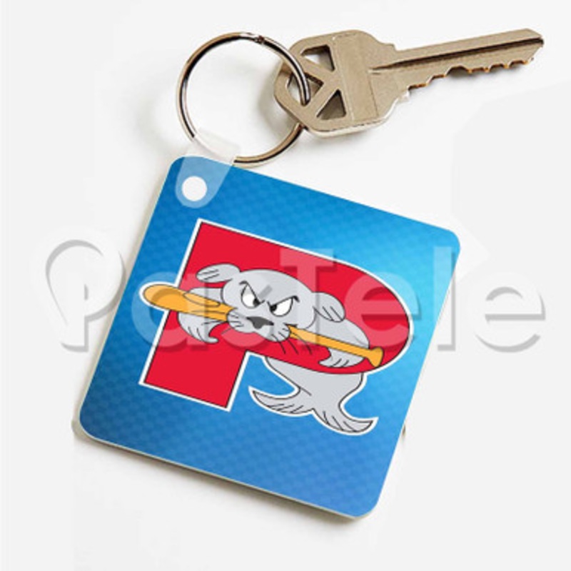 Portland Sea Dogs Custom Art Keychain Key Ring Jewelry Necklaces Pendant Two Sides