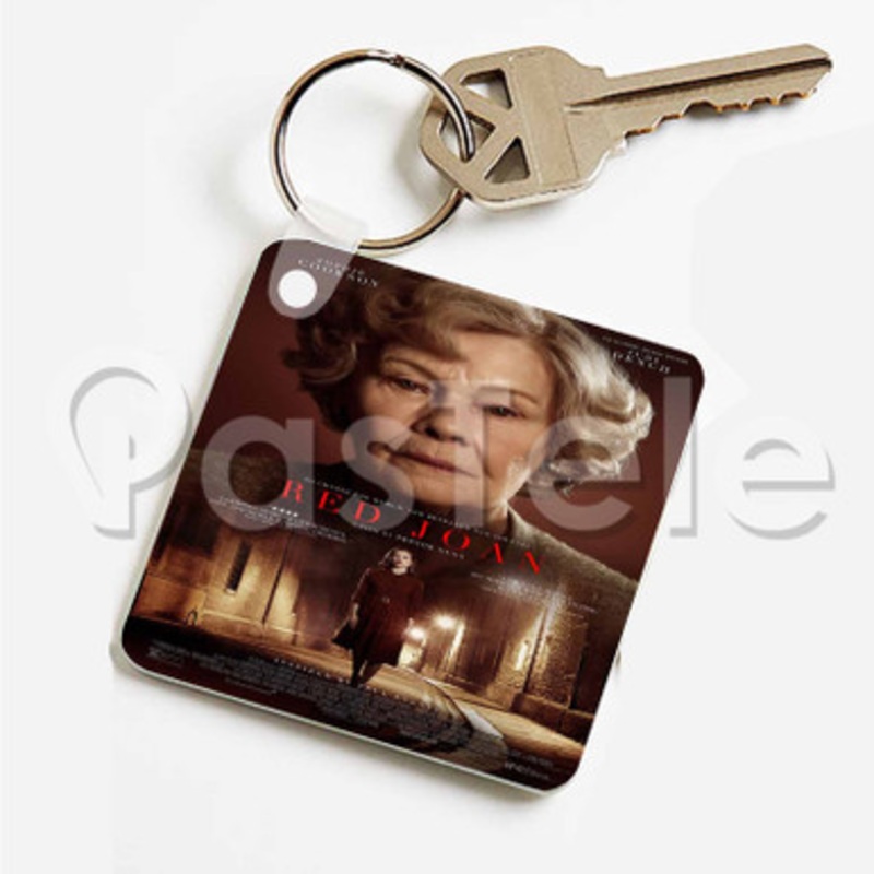 Red Joan Custom Art Keychain Key Ring Jewelry Necklaces Pendant Two Sides