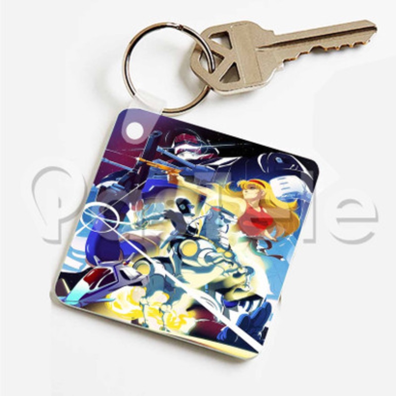 Saber Rider and the Star Sheriffs Custom Art Keychain Key Ring Jewelry Necklaces Pendant Two Sides