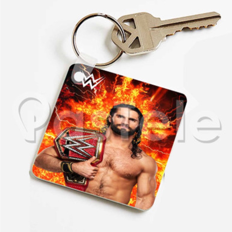 Seth Rollins WWE Custom Art Keychain Key Ring Jewelry Necklaces Pendant Two Sides